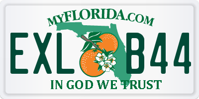 FL license plate EXLB44