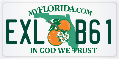 FL license plate EXLB61