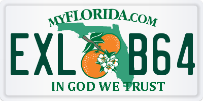 FL license plate EXLB64