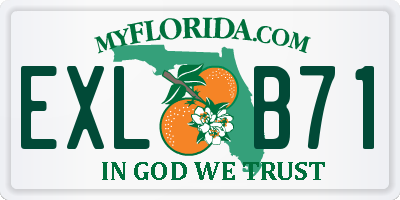 FL license plate EXLB71