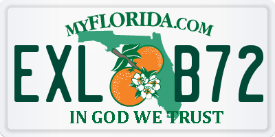 FL license plate EXLB72