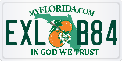 FL license plate EXLB84