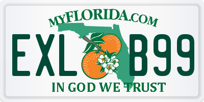 FL license plate EXLB99