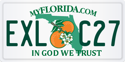 FL license plate EXLC27