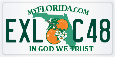 FL license plate EXLC48