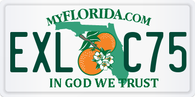 FL license plate EXLC75