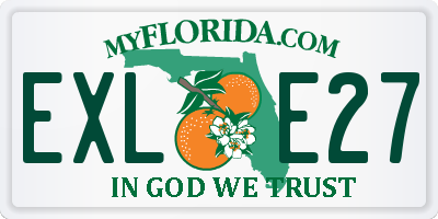 FL license plate EXLE27