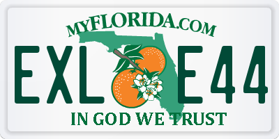 FL license plate EXLE44