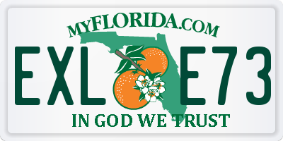 FL license plate EXLE73