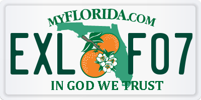 FL license plate EXLF07