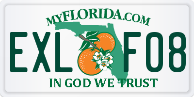 FL license plate EXLF08