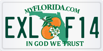 FL license plate EXLF14