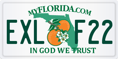 FL license plate EXLF22