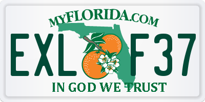FL license plate EXLF37