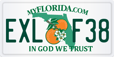 FL license plate EXLF38