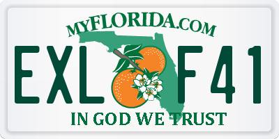 FL license plate EXLF41