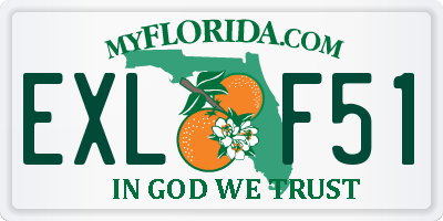 FL license plate EXLF51