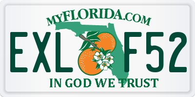 FL license plate EXLF52