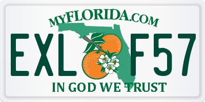 FL license plate EXLF57