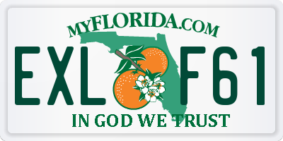 FL license plate EXLF61