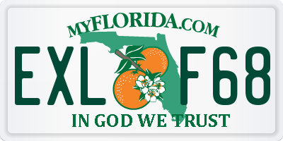FL license plate EXLF68