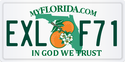 FL license plate EXLF71