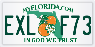 FL license plate EXLF73