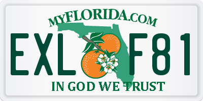 FL license plate EXLF81