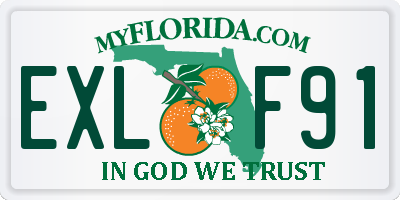 FL license plate EXLF91