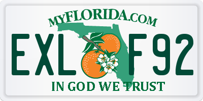 FL license plate EXLF92