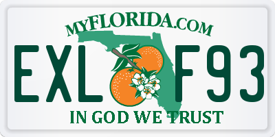 FL license plate EXLF93