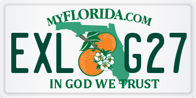 FL license plate EXLG27