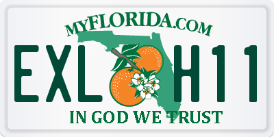 FL license plate EXLH11