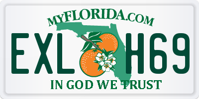 FL license plate EXLH69