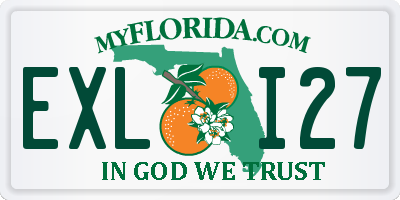 FL license plate EXLI27