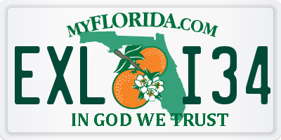 FL license plate EXLI34
