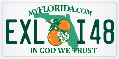 FL license plate EXLI48