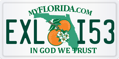 FL license plate EXLI53