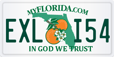 FL license plate EXLI54