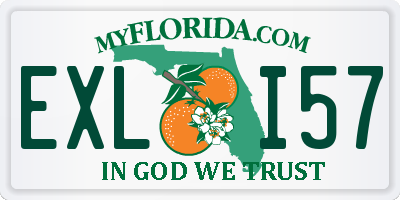 FL license plate EXLI57