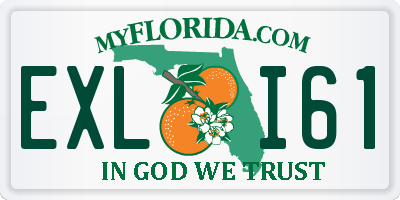 FL license plate EXLI61