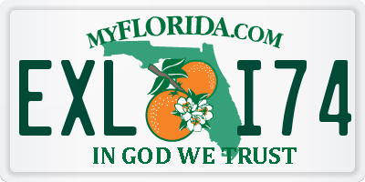 FL license plate EXLI74