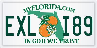 FL license plate EXLI89