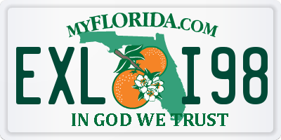 FL license plate EXLI98