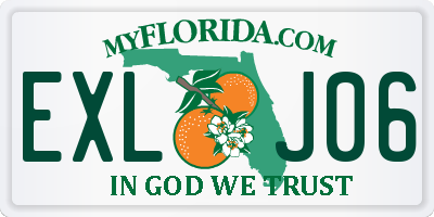 FL license plate EXLJ06