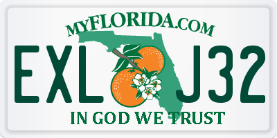 FL license plate EXLJ32