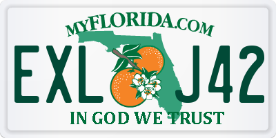 FL license plate EXLJ42