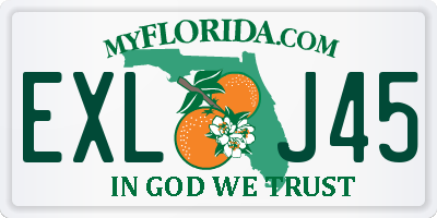 FL license plate EXLJ45