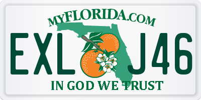 FL license plate EXLJ46