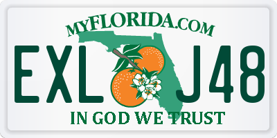 FL license plate EXLJ48